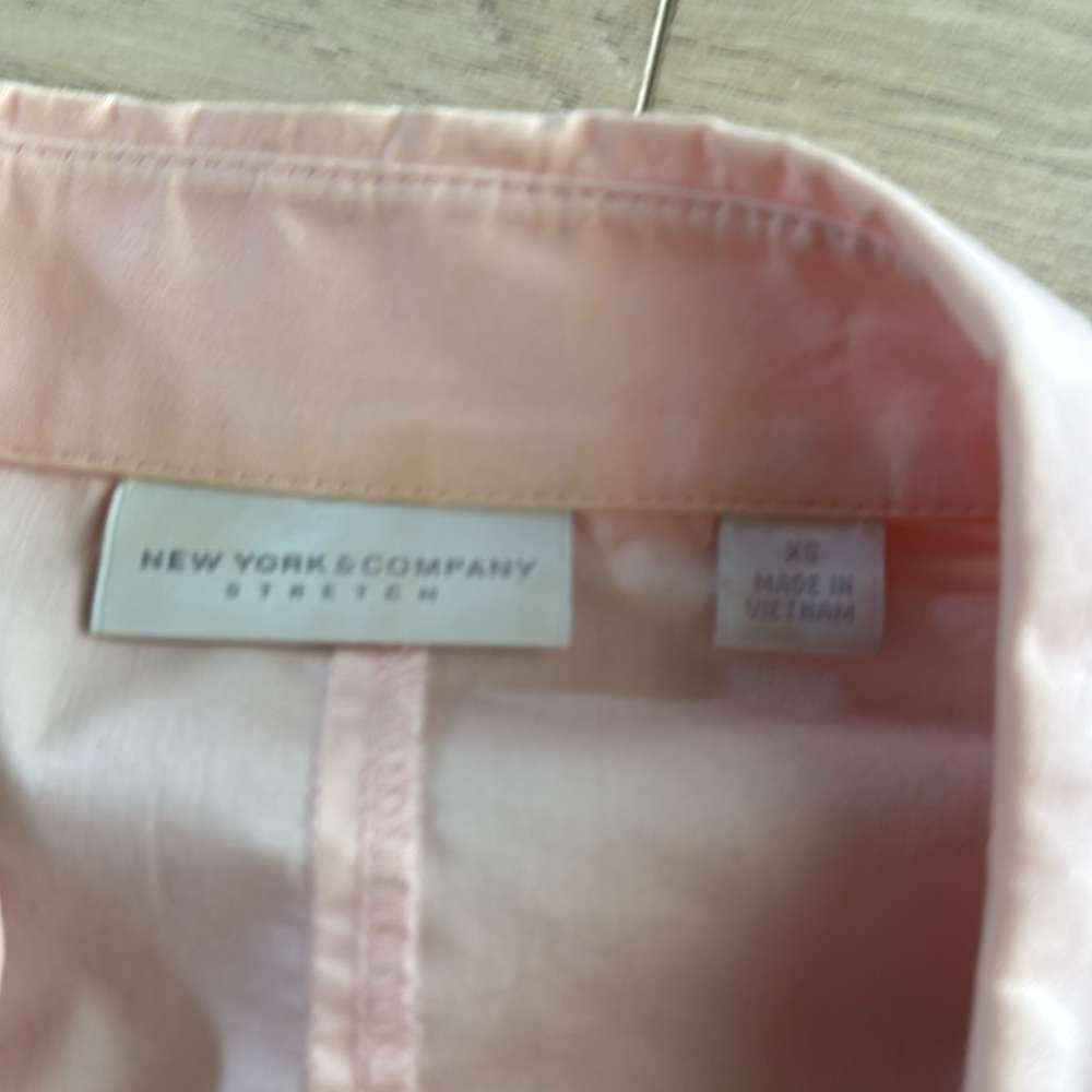 Pink Button-Up Women's Top - Picture 3 of 3